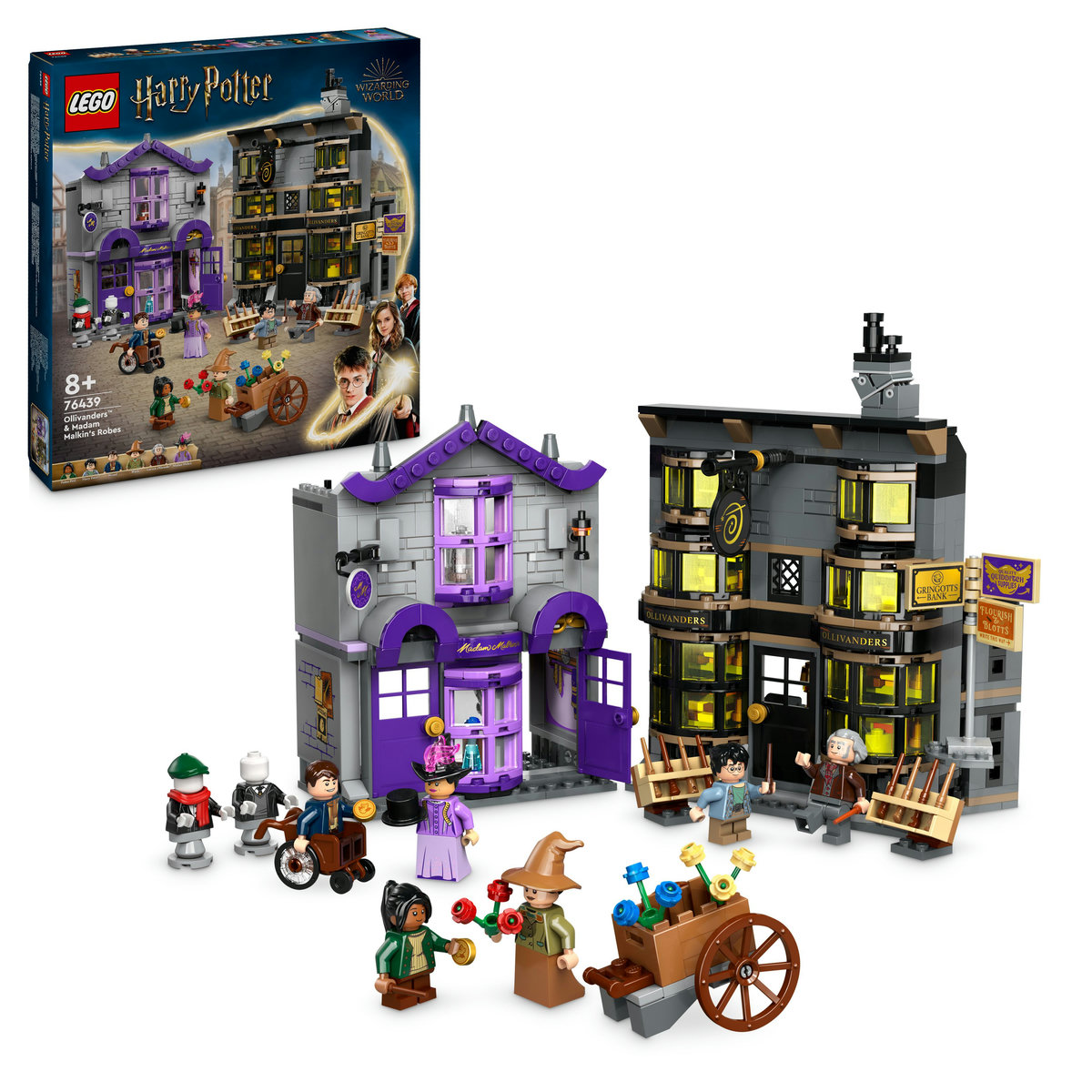LEGO Harry Potter™ – Magazinul lui Ollivander și Atelierul Madam Malkin , 76439