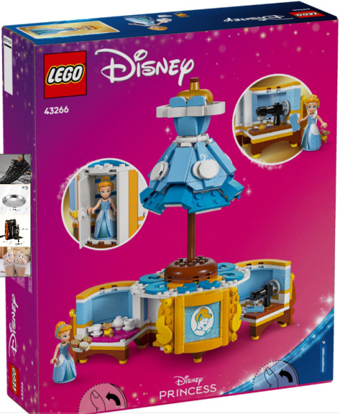 LEGO DISNEY PRINCESS CINDERELLA'S DRESS, 43266