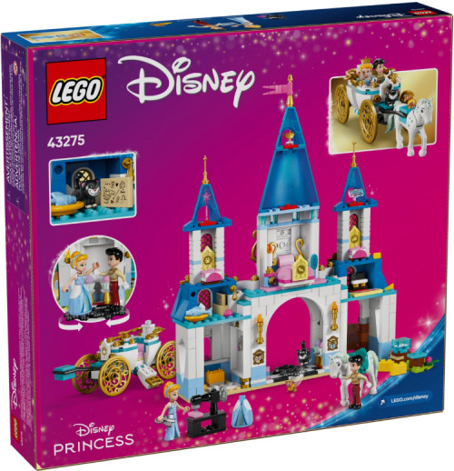 LEGO DISNEY CINDERELLAS CASTLE & HORSE CARRIAGE, 43275