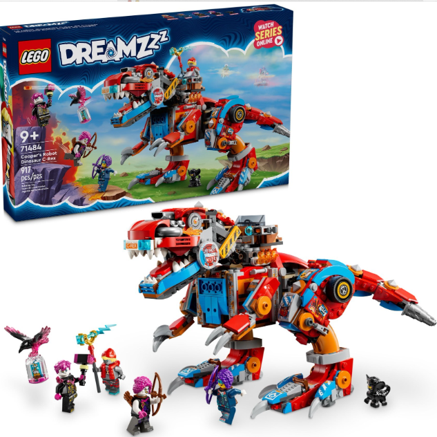 LEGO DREAMZZZ COOPER'S C REX ROBOT DINOSAUR, 71484
