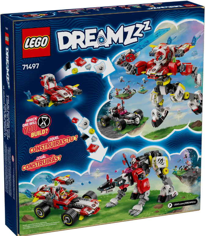 LEGO DREAMZZZ COOPERS TIGER MECH & ZEROS HOT ROD CAR, 71497