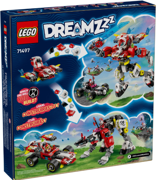 LEGO DREAMZZZ COOPERS TIGER MECH & ZEROS HOT ROD CAR, 71497