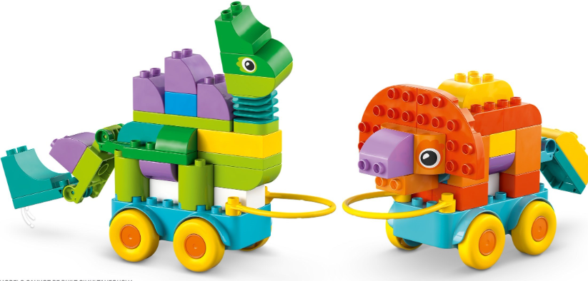 LEGO DUPLO DINOSAURS ON WHEELS 3 IN 1, 10451
