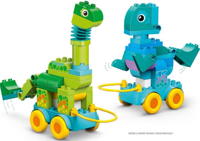 LEGO DUPLO DINOSAURS ON WHEELS 3 IN 1, 10451