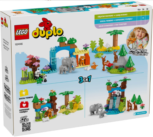 LEGO DUPLO 3IN1 WILD ANIMAL FAMILIES, 10446