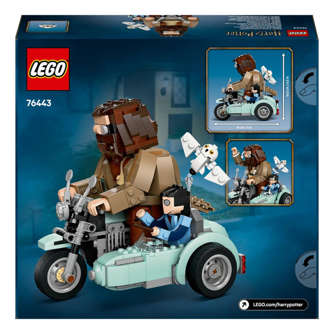 LEGO Harry Potter Călătoria lui Hagrid și Harry pe motocicletă, 76443