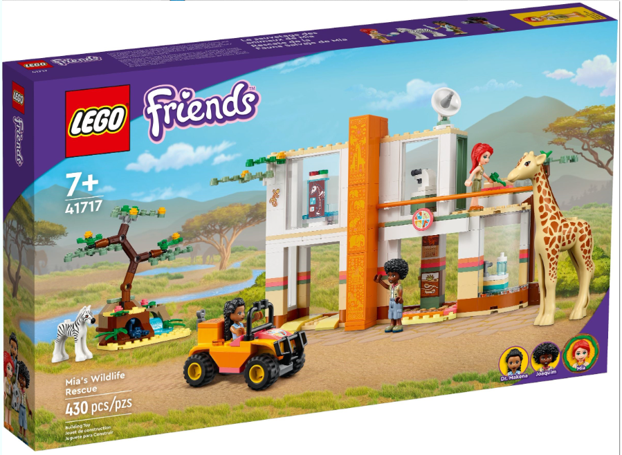 LEGO FRIENDS SALVAREA ANIMALELOR SALBATICE CU MIA, 41717