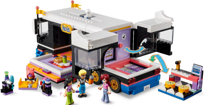 LEGO FRIENDS AUTOCAR DE TURNEU PENTRU STARURI POP, 42619