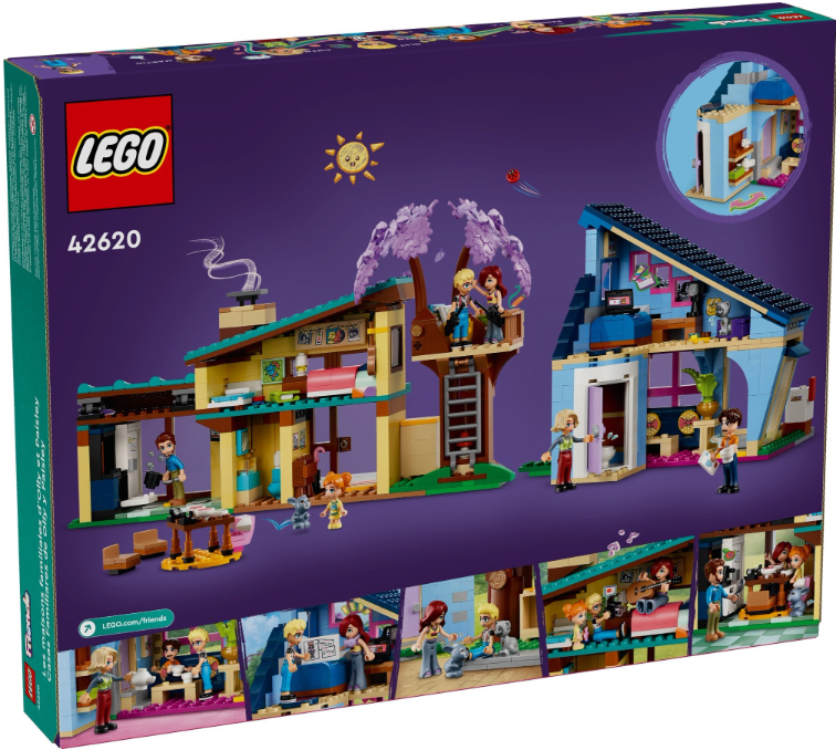 LEGO FRIENDS CASELE FAMILIALE ALE LUI OLLY SI PAISLEY, 42620