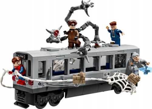 Lego Marvel Constructor „Omul-Păianjen vs. Doctor Octopus: Scena din metrou” (393 piese), 76321