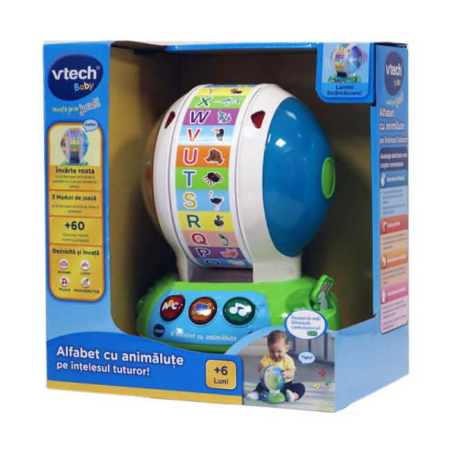 Jucărie Roata Alfabet cu Animăluțe,  VT601412