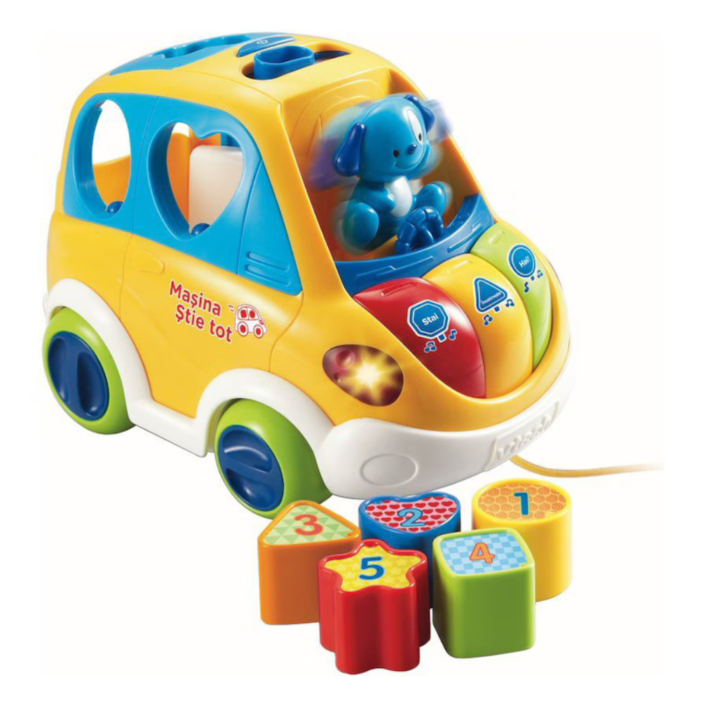 Masina Stie Tot, in limba romana, 1-3 ani, Vtech VT70112