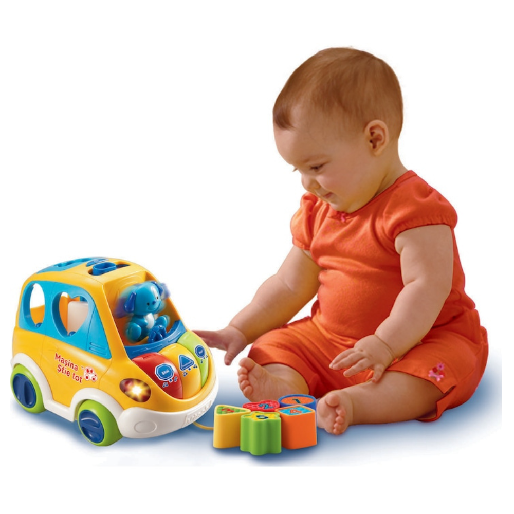 Masina Stie Tot, in limba romana, 1-3 ani, Vtech VT70112