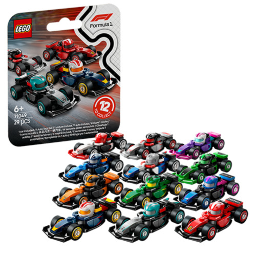 LEGO FORMULA 1 F1 COLLECTIBLE RACING CARS, 71049
