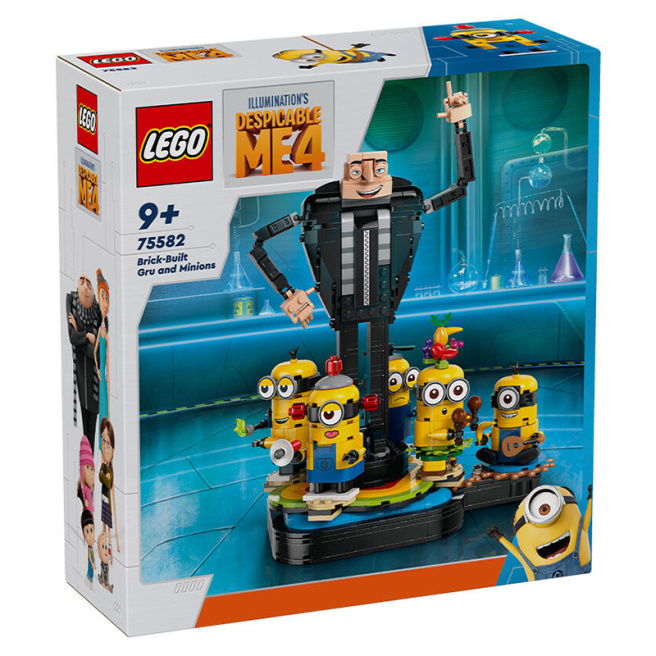 Constructor LEGO Minions „Brick Gru și minioni”, 75582