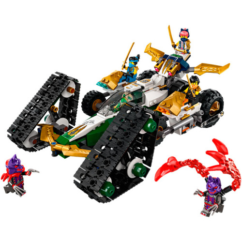 Set de construcție LEGO Ninjago Mașina combinată a echipei ninja, 71820