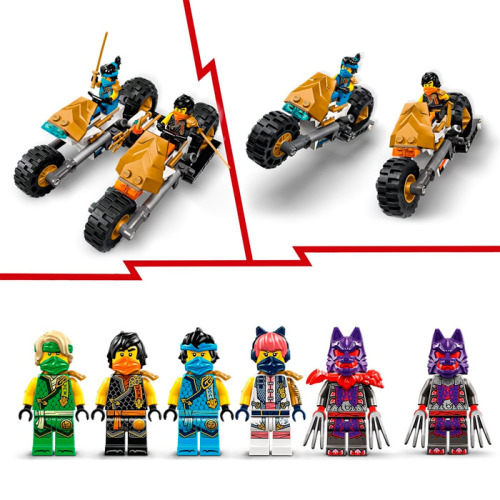Set de construcție LEGO Ninjago Mașina combinată a echipei ninja, 71820
