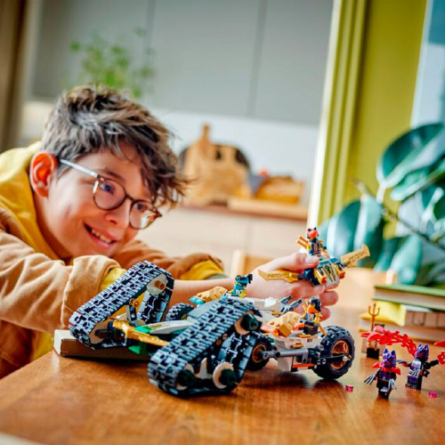 Set de construcție LEGO Ninjago Mașina combinată a echipei ninja, 71820