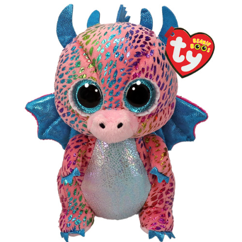 Разноцветный дракон Flint 15 см (Beanie Boos) TY37346