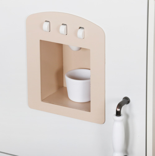 Bucătărie din lemn cu accesorii și funcții, 90,1 x 29,7 x 90 cm, albă, W10C790F