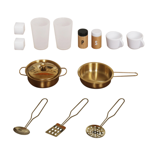 Bucătărie din lemn cu accesorii și funcții, 91*29*90cm, Alb, W10C923B