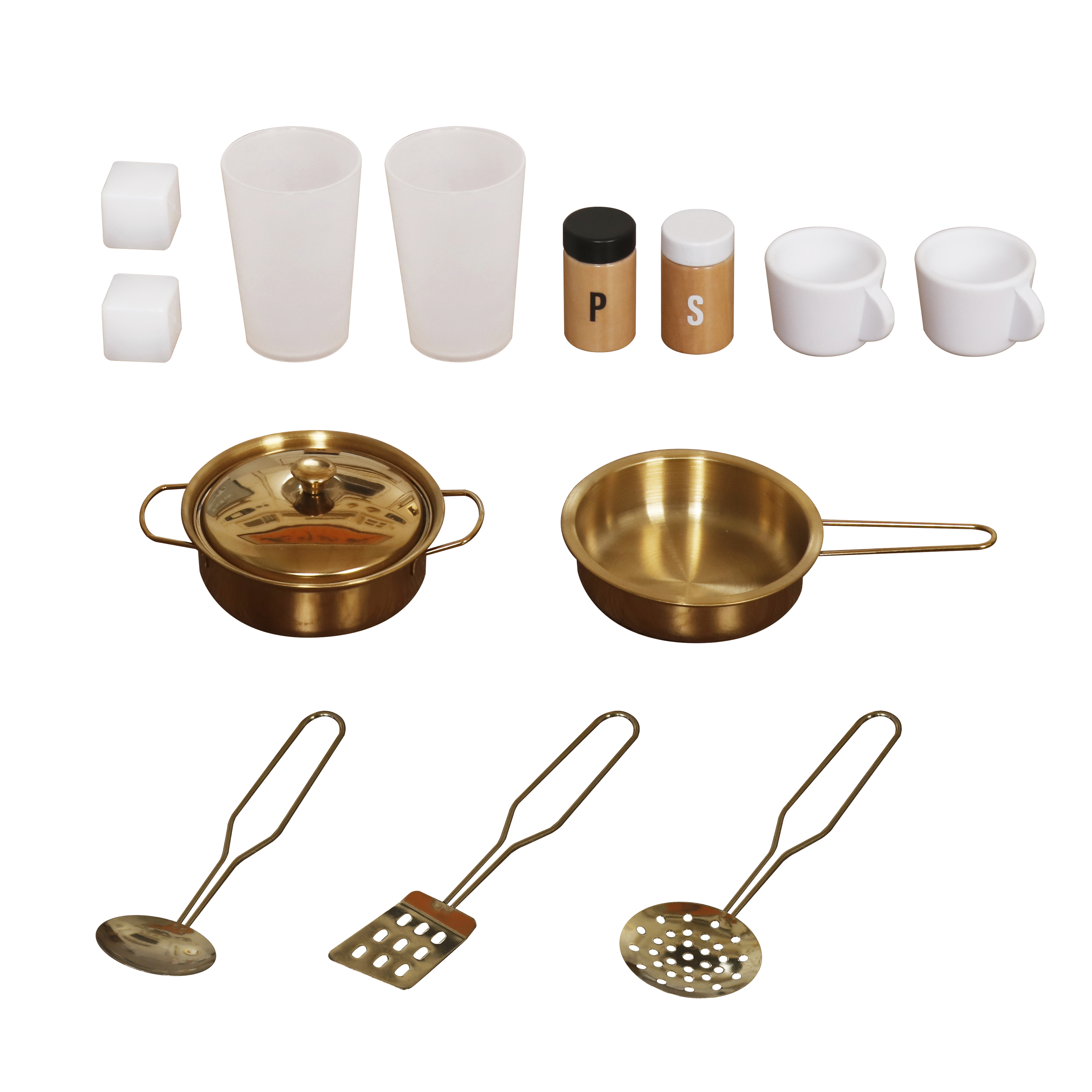 Bucătărie din lemn cu accesorii și funcții, 91*29*90cm, Alb, W10C923B