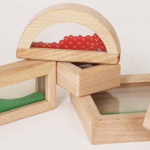 Blocuri senzoriale din lemn, 15 bucăți, W13A333