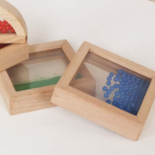 Blocuri senzoriale din lemn, 15 bucăți, W13A333