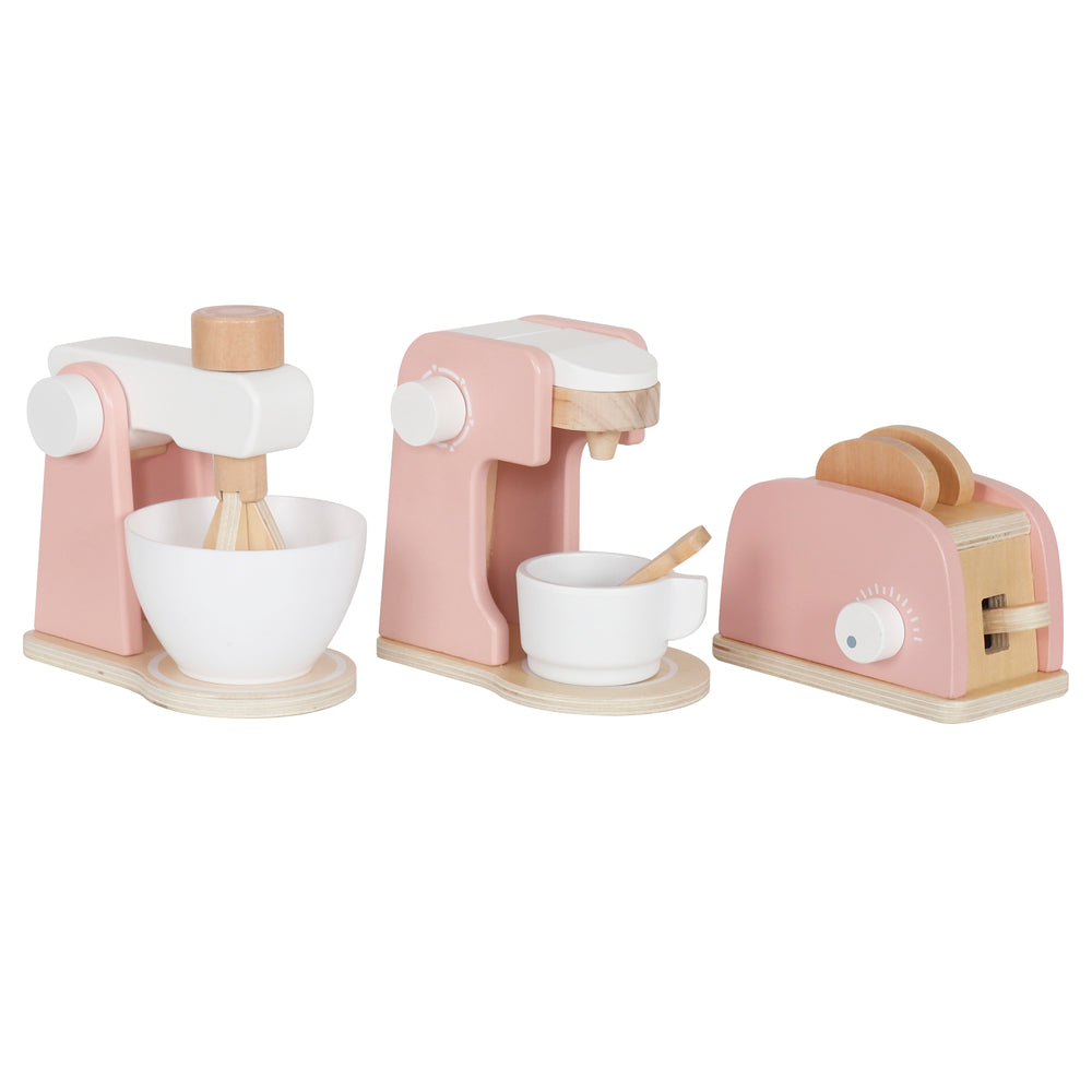 Set de jucării de bucătărie din lemn, roz W10D861B