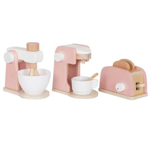 Set de jucării de bucătărie din lemn, roz W10D861B