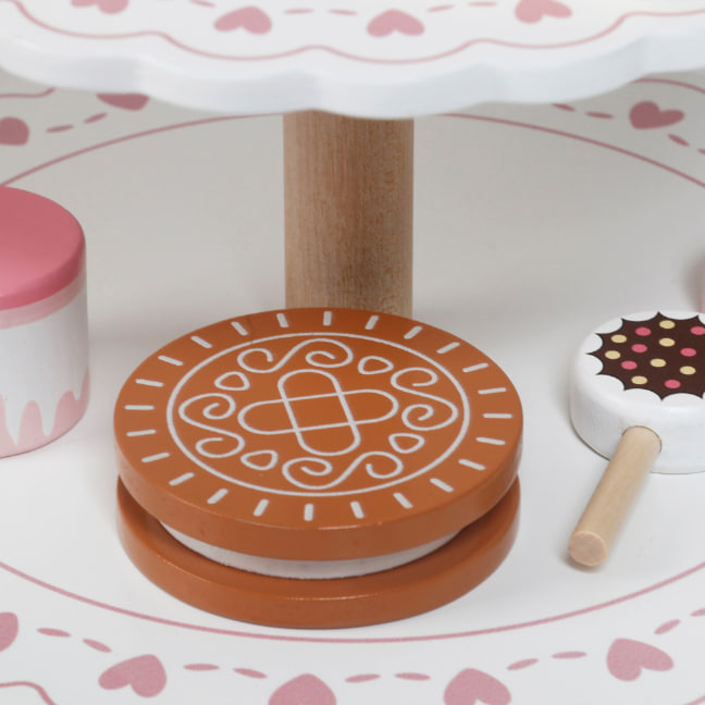 Suport de desert din lemn pentru jucării W10L068