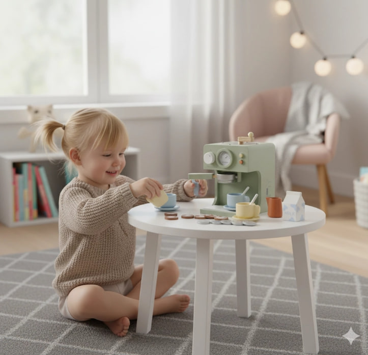 Espressor din lemn cu accesorii W10D026