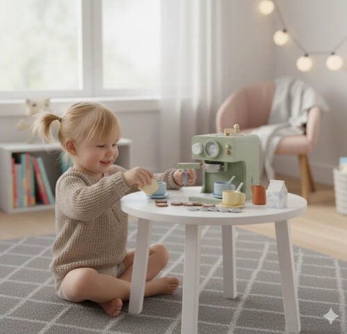 Espressor din lemn cu accesorii W10D026