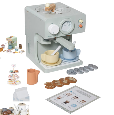 Espressor din lemn cu accesorii W10D026