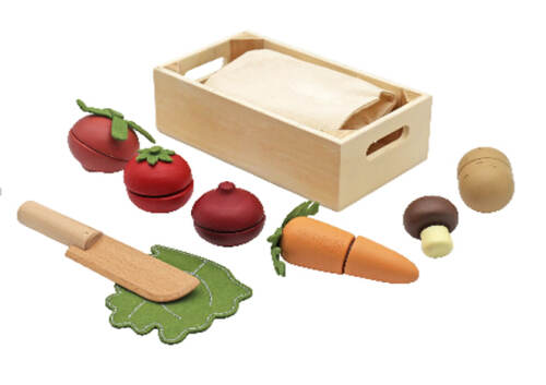 Set de jucării din lemn cu legume W10B472