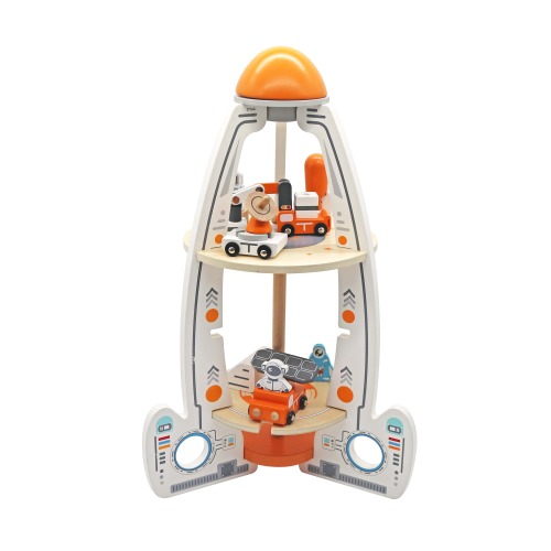 Set de joacă din lemn „Nava Spațială”, W04F046