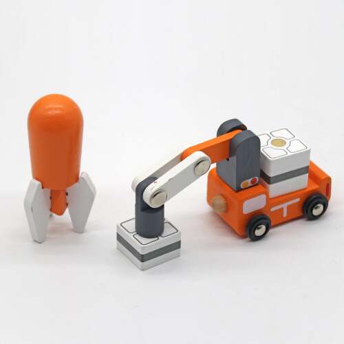 Set de joacă din lemn „Nava Spațială”, W04F046