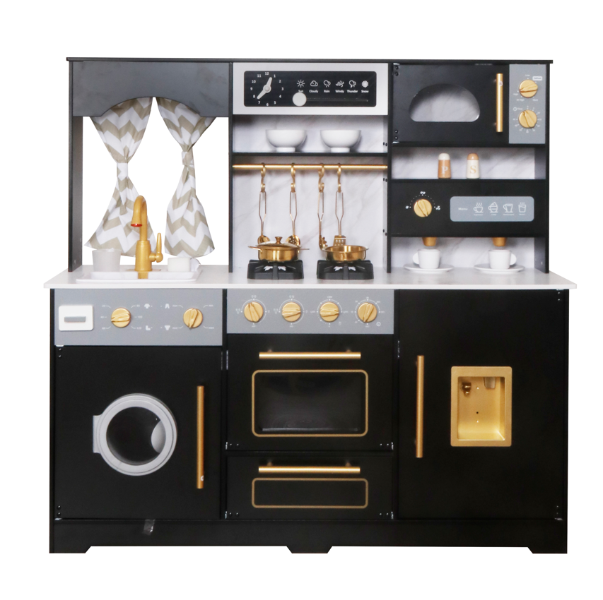 Bucătărie din lemn cu accesorii și funcții 109*32*102cm, W10C909D