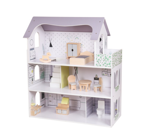 Casă de păpuși din lemn 62*27*70 cm, W06A393