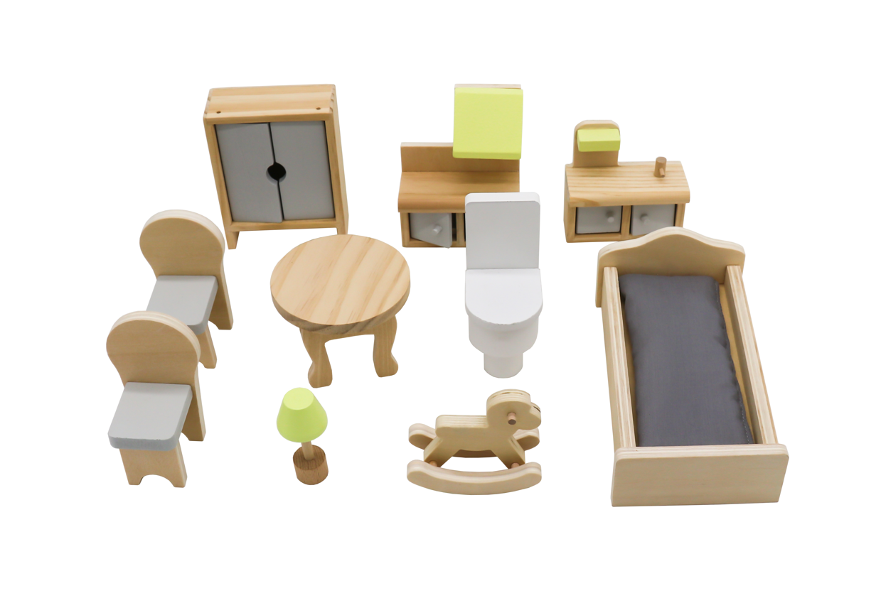 Casă de păpuși din lemn 62*27*70 cm, W06A393