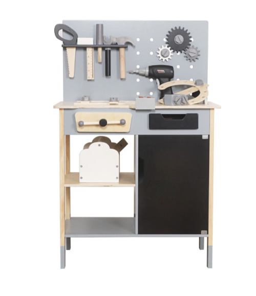 Masă de scule din lemn pentru copii, 56*31*86 cm, W03D234B