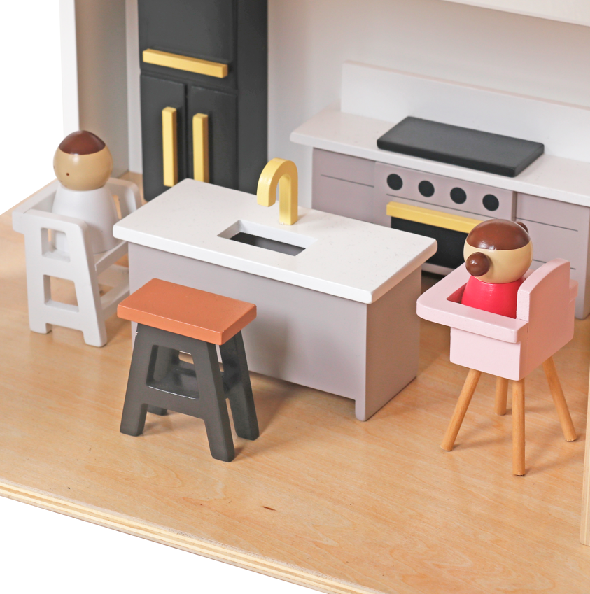 Căsuță de păpuși din lemn 59,5 x 30 x 79 cm, W06A539