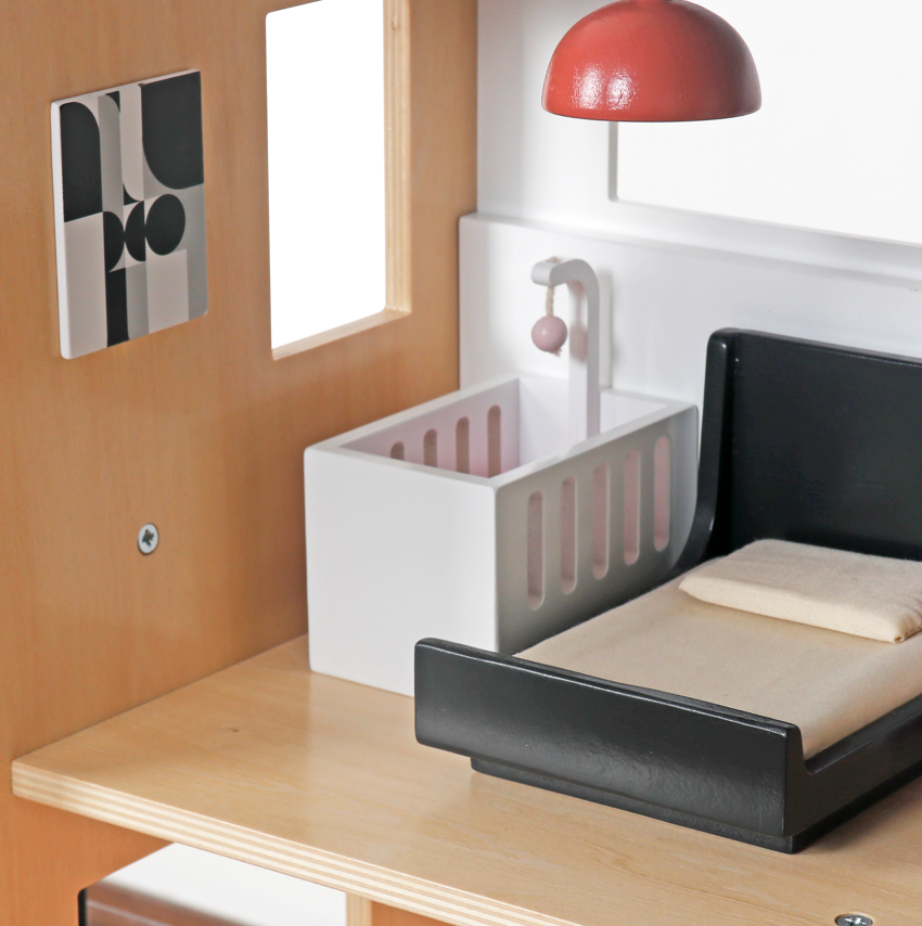 Căsuță de păpuși din lemn 59,5 x 30 x 79 cm, W06A539