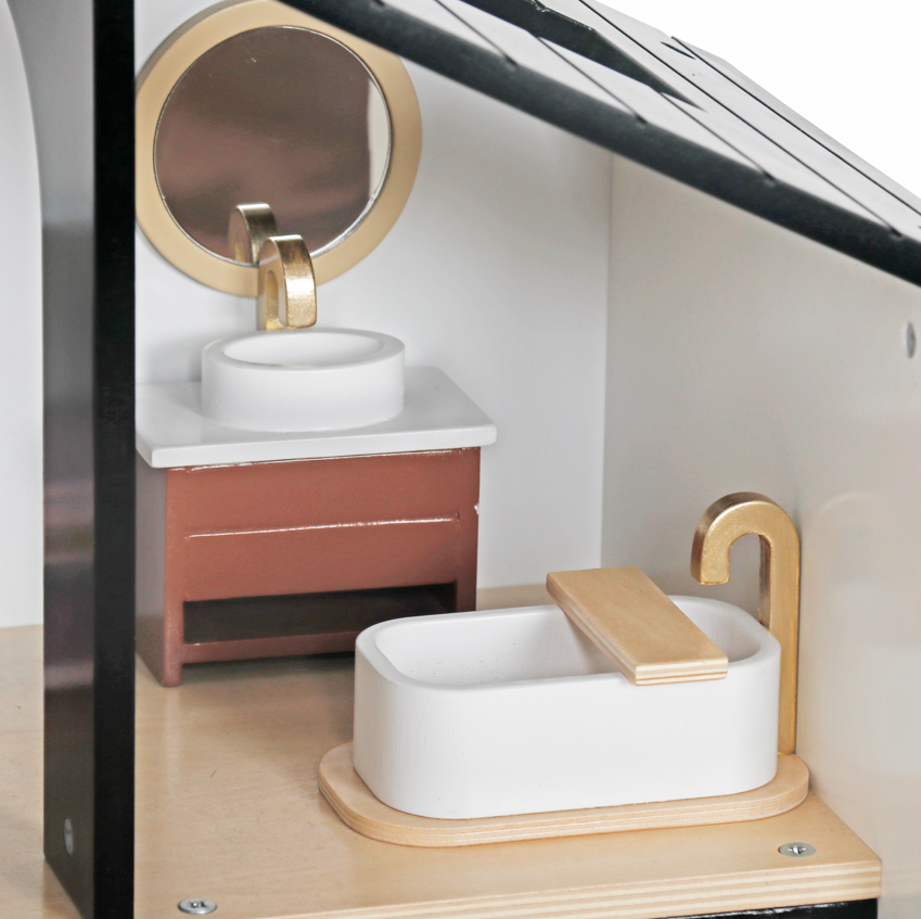 Căsuță de păpuși din lemn 59,5 x 30 x 79 cm, W06A539