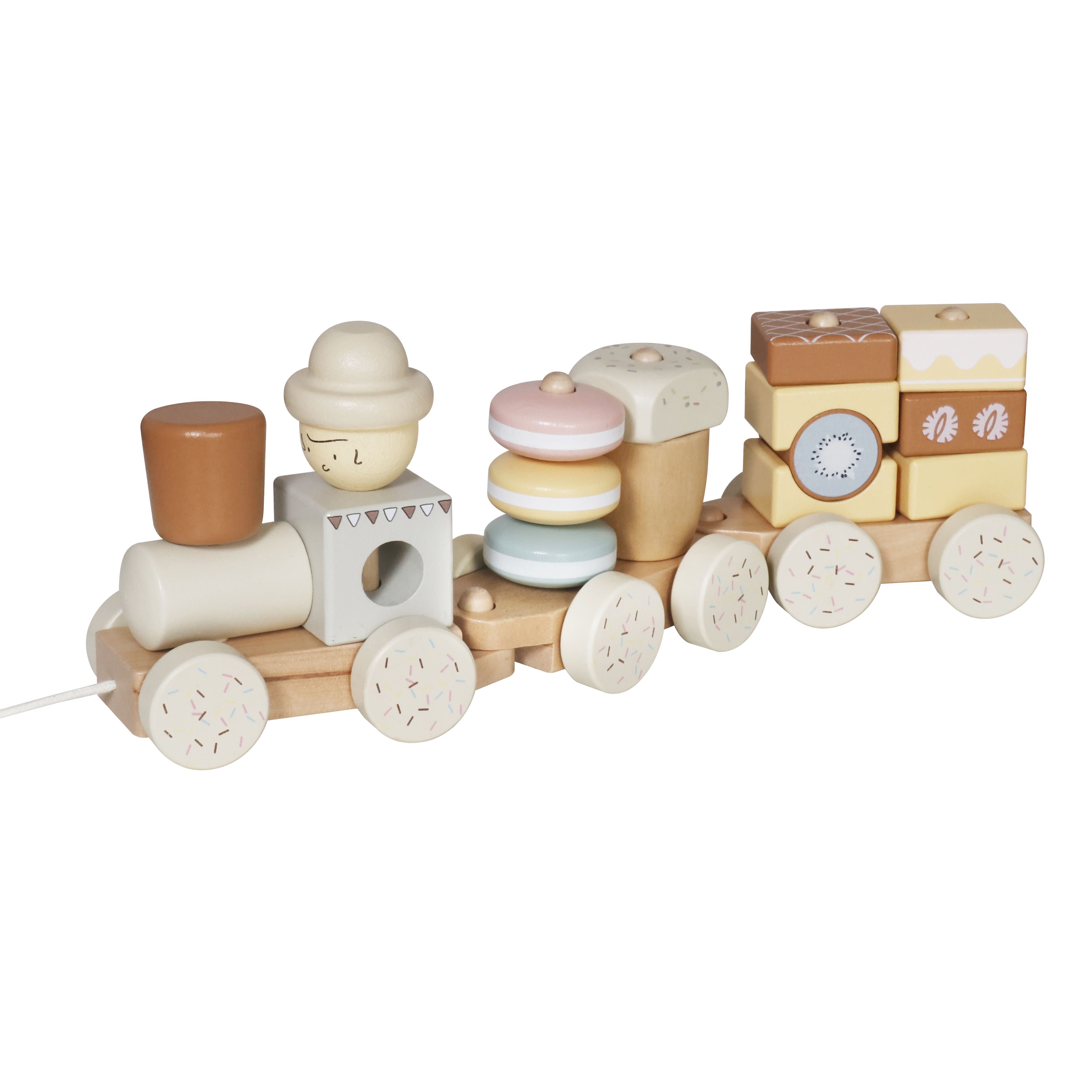 Jucărie din lemn de împins-și-tras „Tren”, W04A667