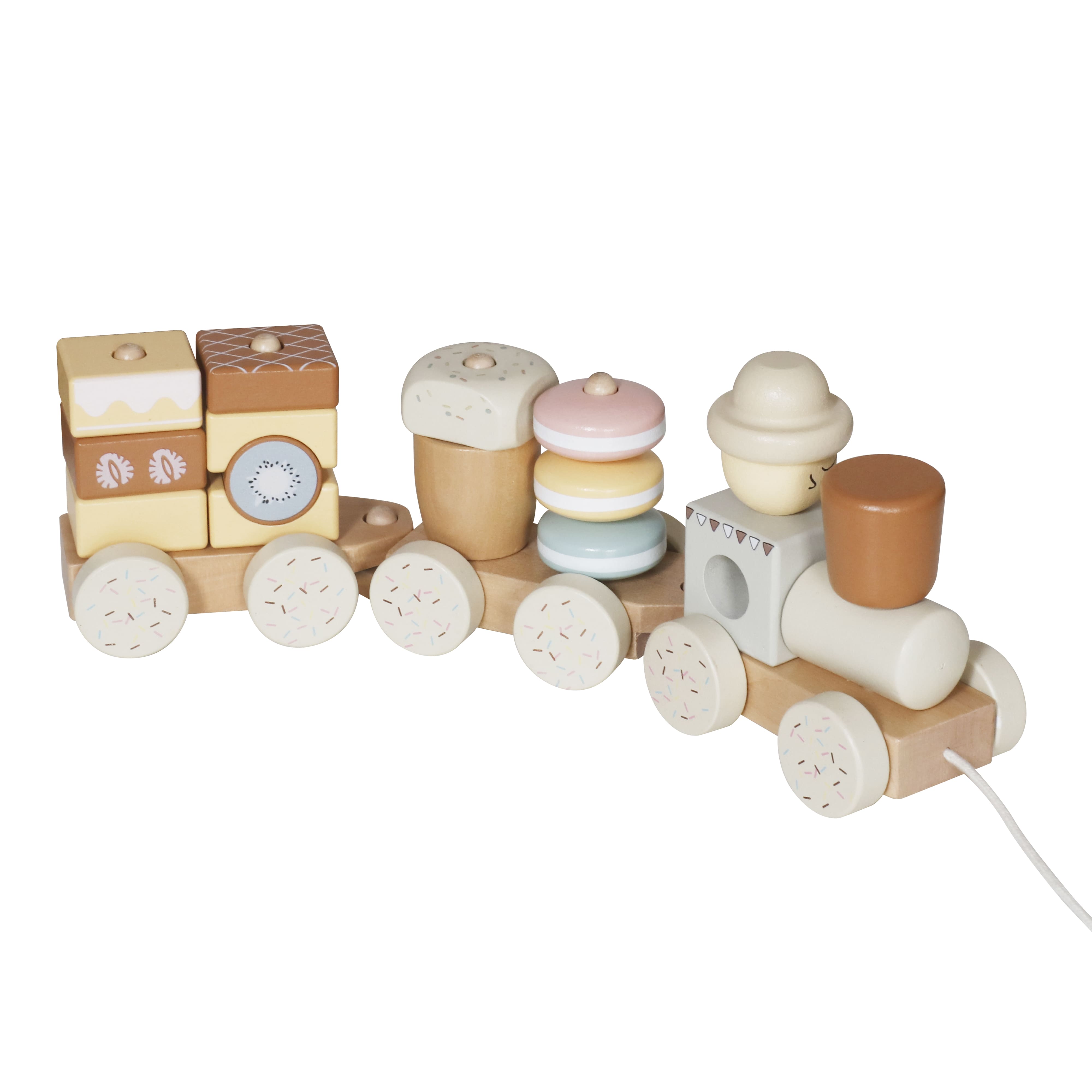 Jucărie din lemn de împins-și-tras „Tren”, W04A667