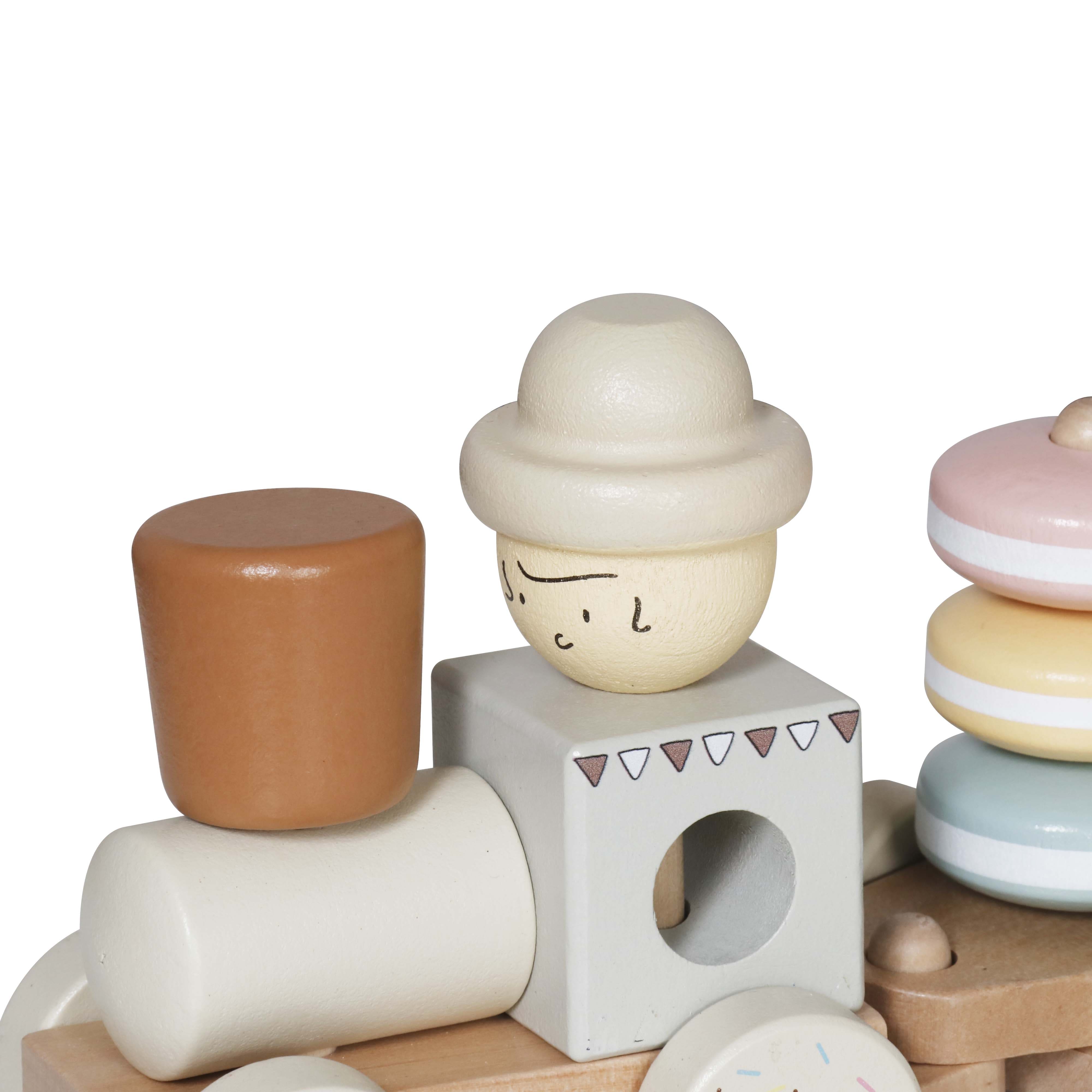 Jucărie din lemn de împins-și-tras „Tren”, W04A667