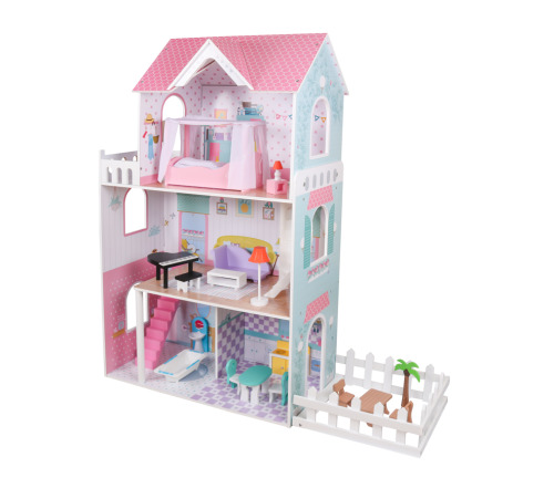 Casă de păpuși din lemn 115*38*125 cm, W06A379