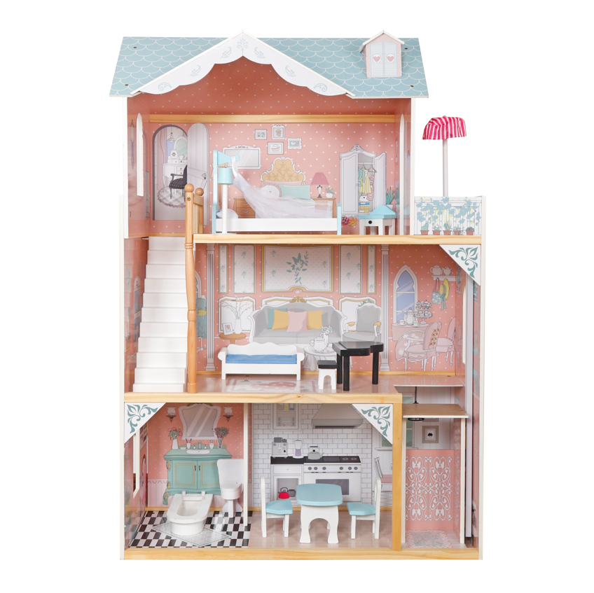 Casă de păpuși din lemn 82*33*121 cm, W06A400C