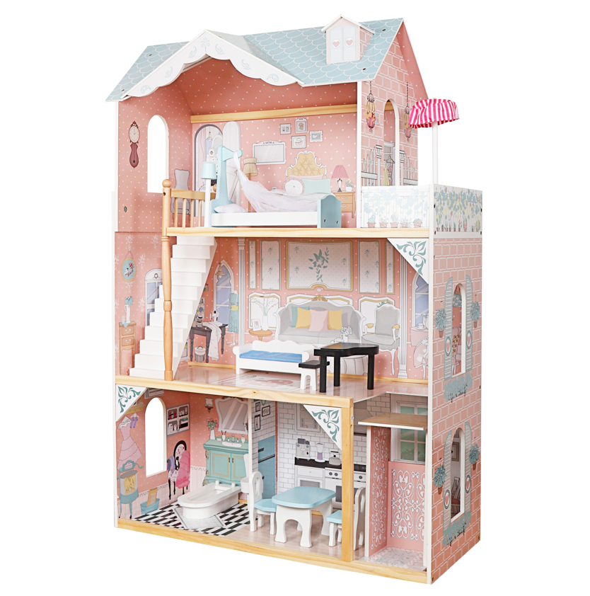 Casă de păpuși din lemn 82*33*121 cm, W06A400C